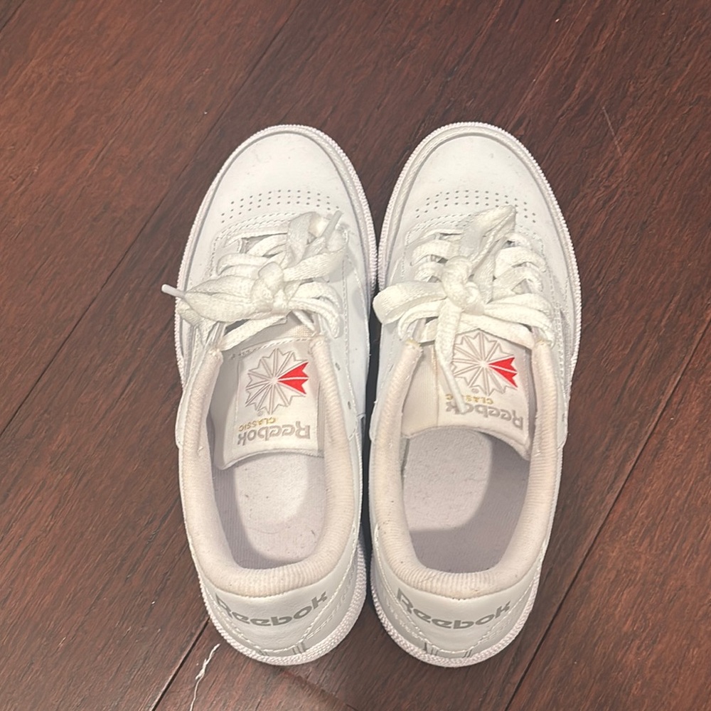 Reebok White and Red Sneakers